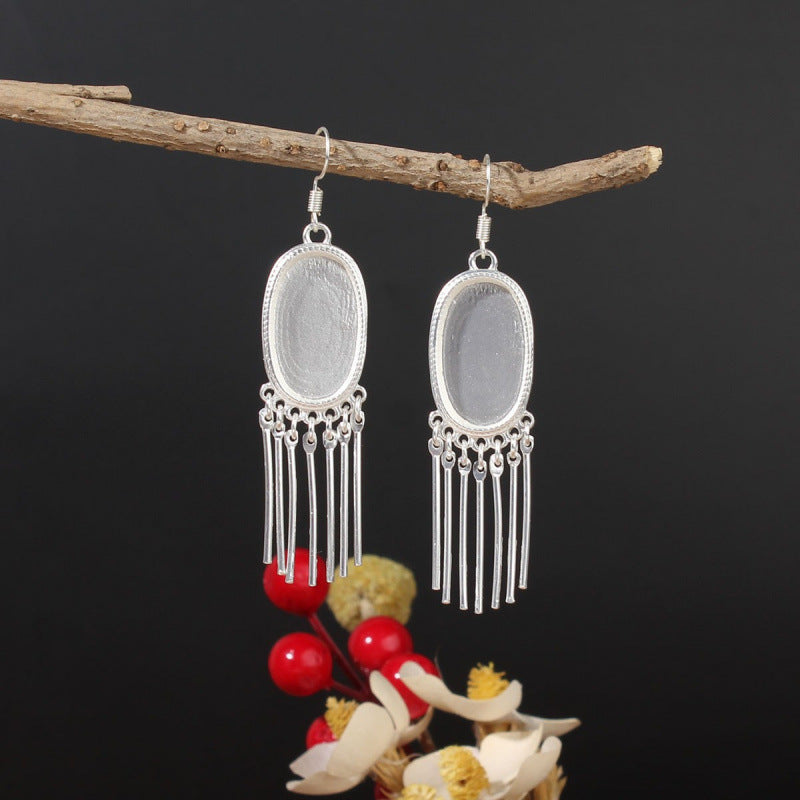 Ethnic Minority Style Handmade Miao Sier Earrings