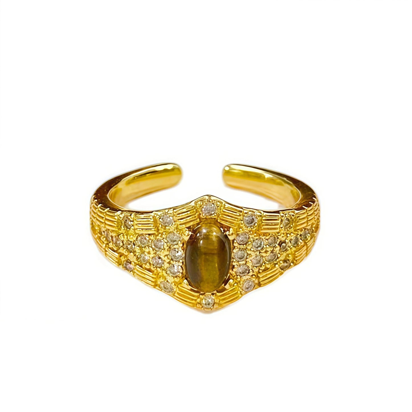 Gilding Simple Female Light Luxury Minority Ring