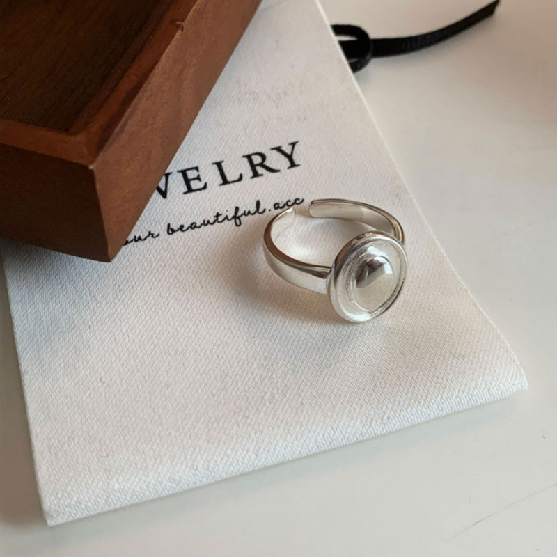 Women's Sier Simple Light Luxury High-grade Index Finger Open Rings