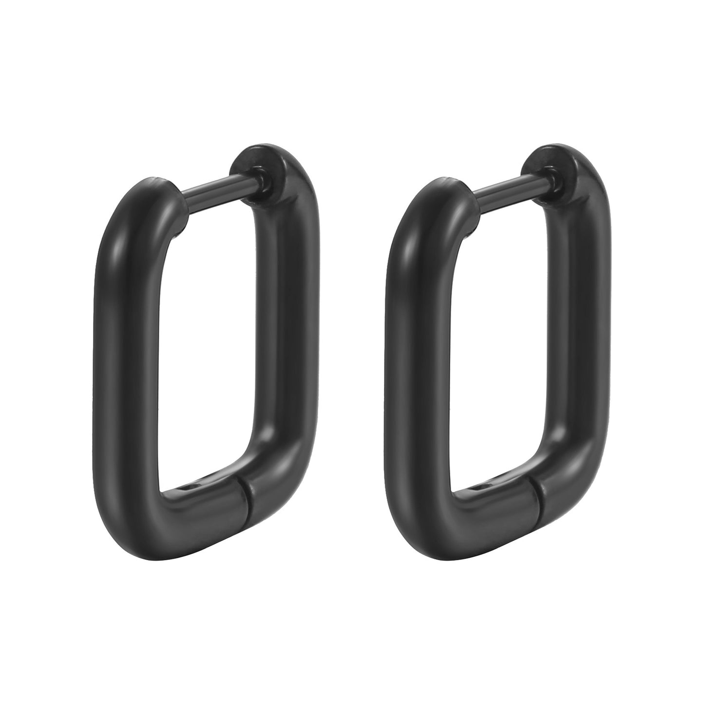 Geometric Shaped Stainless Steel Clip Trendy Fashion Five-pointed Star Peach Ear Buckle