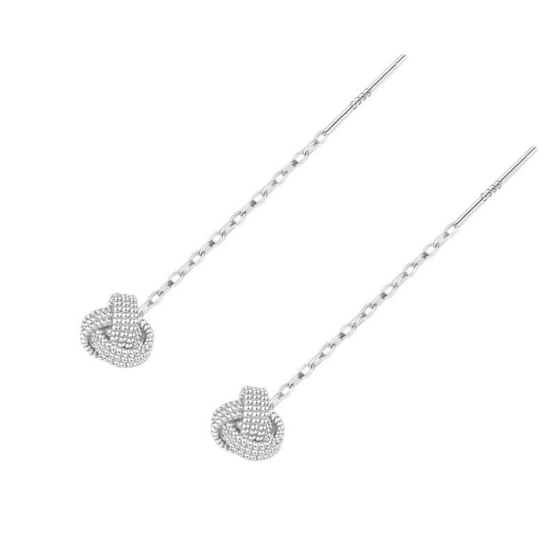 Women's Light Luxury High-grade Short Lucky Knot Earrings