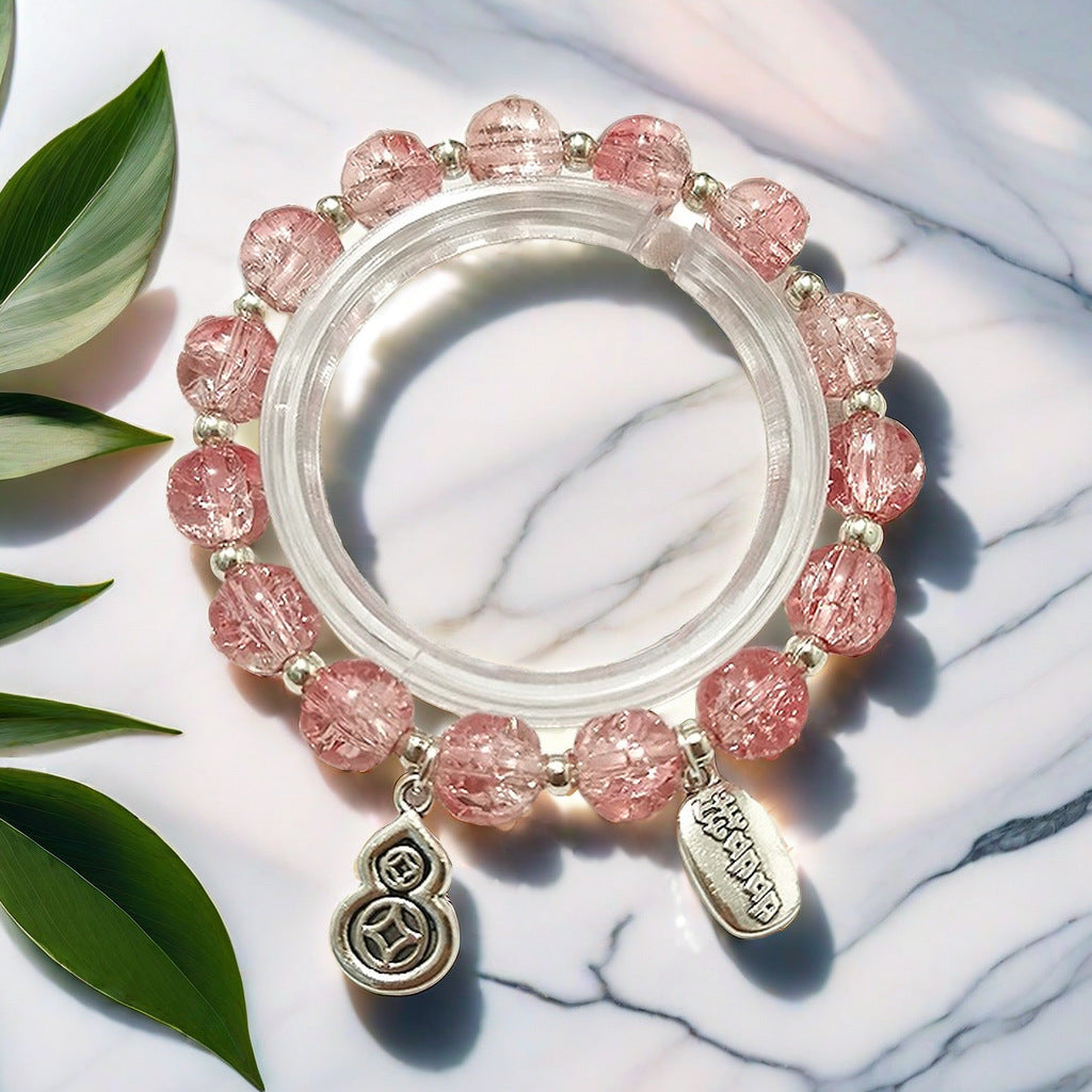 Fantasy Flower Glazed Female Gradient Contrast Bracelet