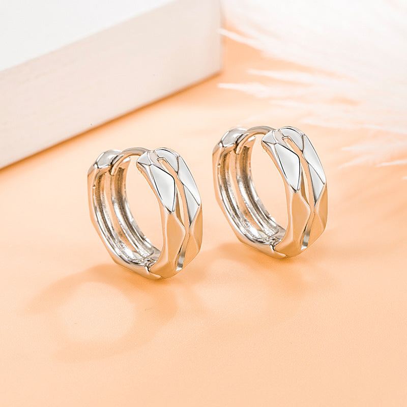Women's Elegant Geometric Diamond Small High-grade Retro Earrings