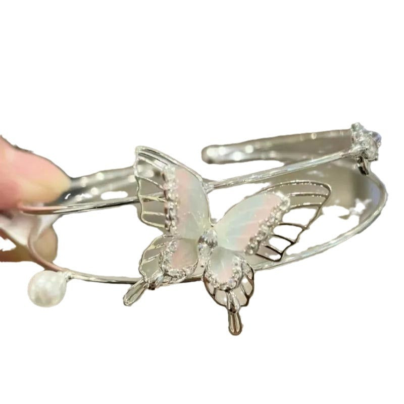 Butterfly Pearl Temperament Entry Lux Niche Advanced Bracelets