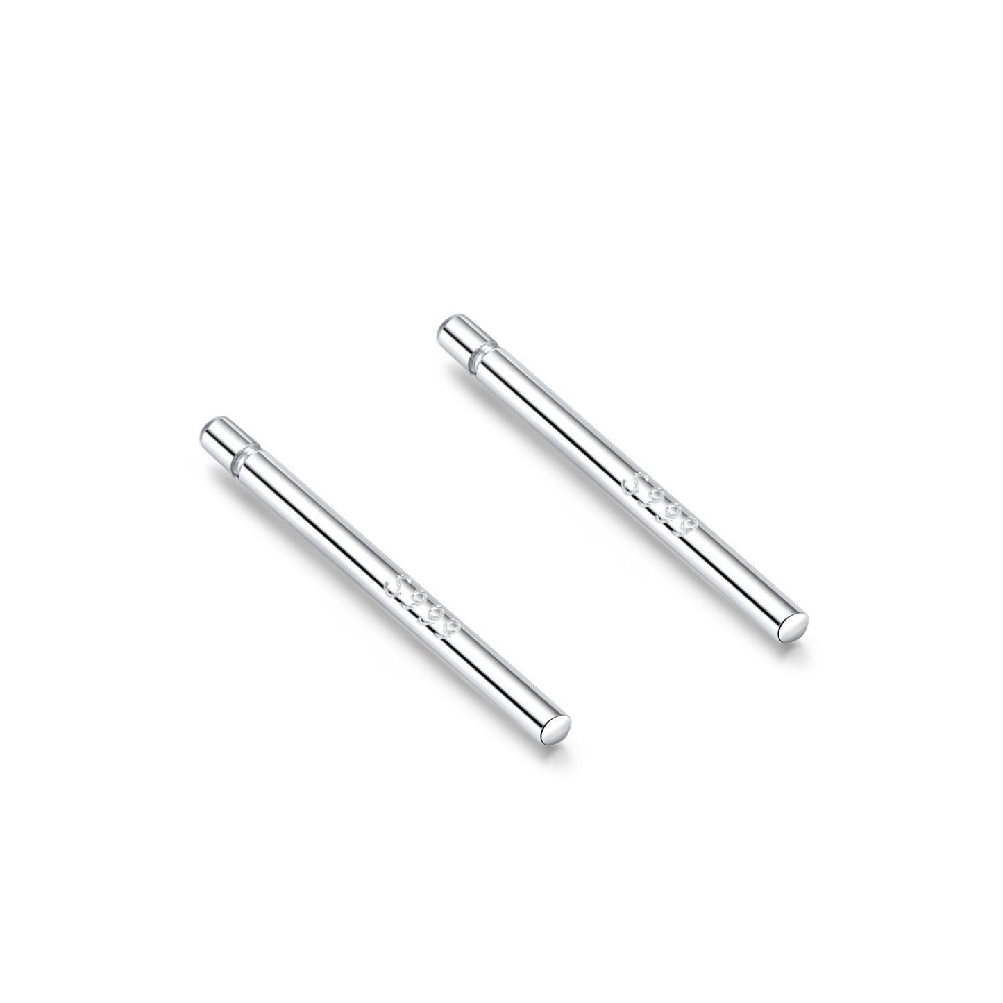 Female Temperament Enough Kind Of White Fungus Bone Nail Ear Stud Earrings