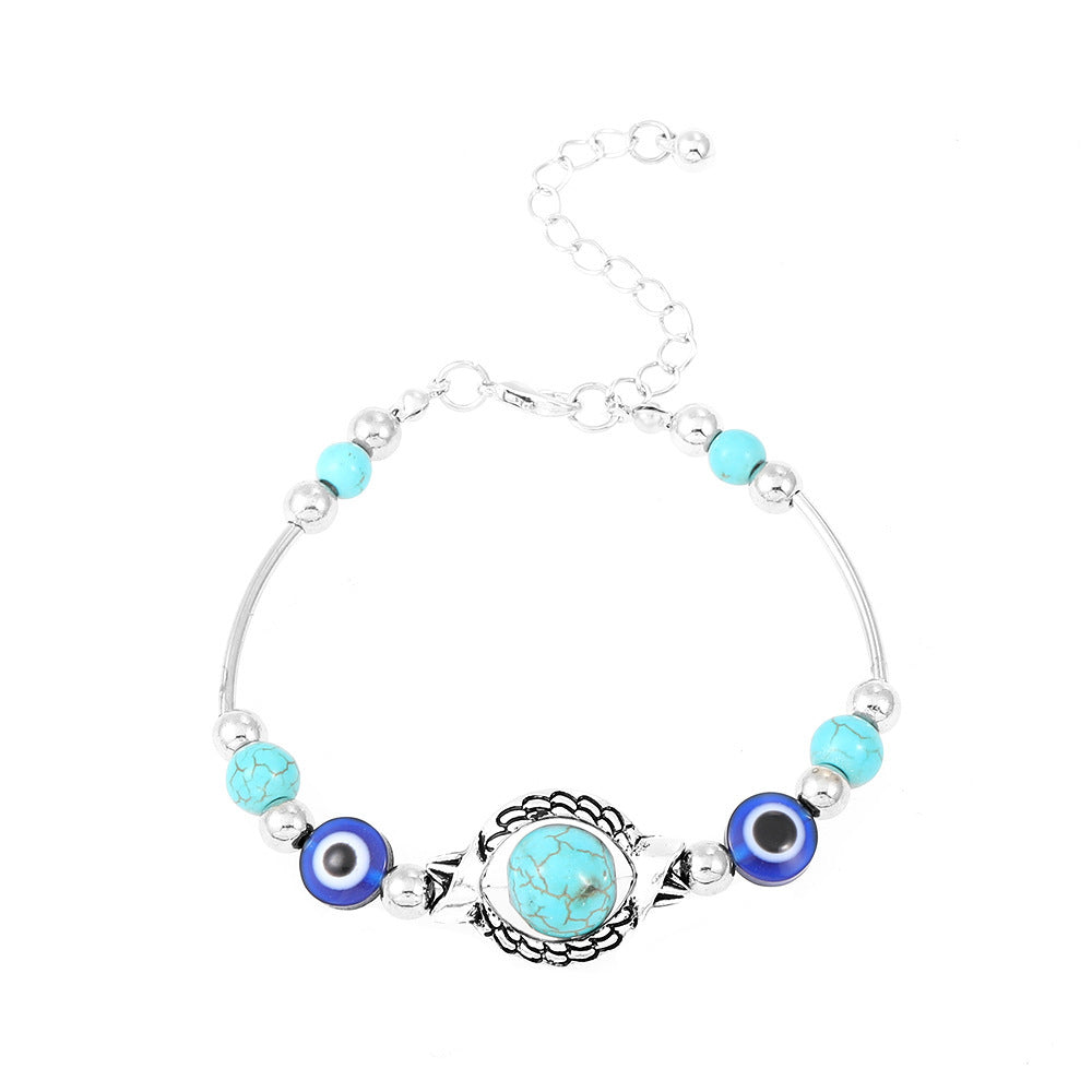 Retro Artistic Turquoise Handmade Ethnic Butterfly Turtle Bracelets