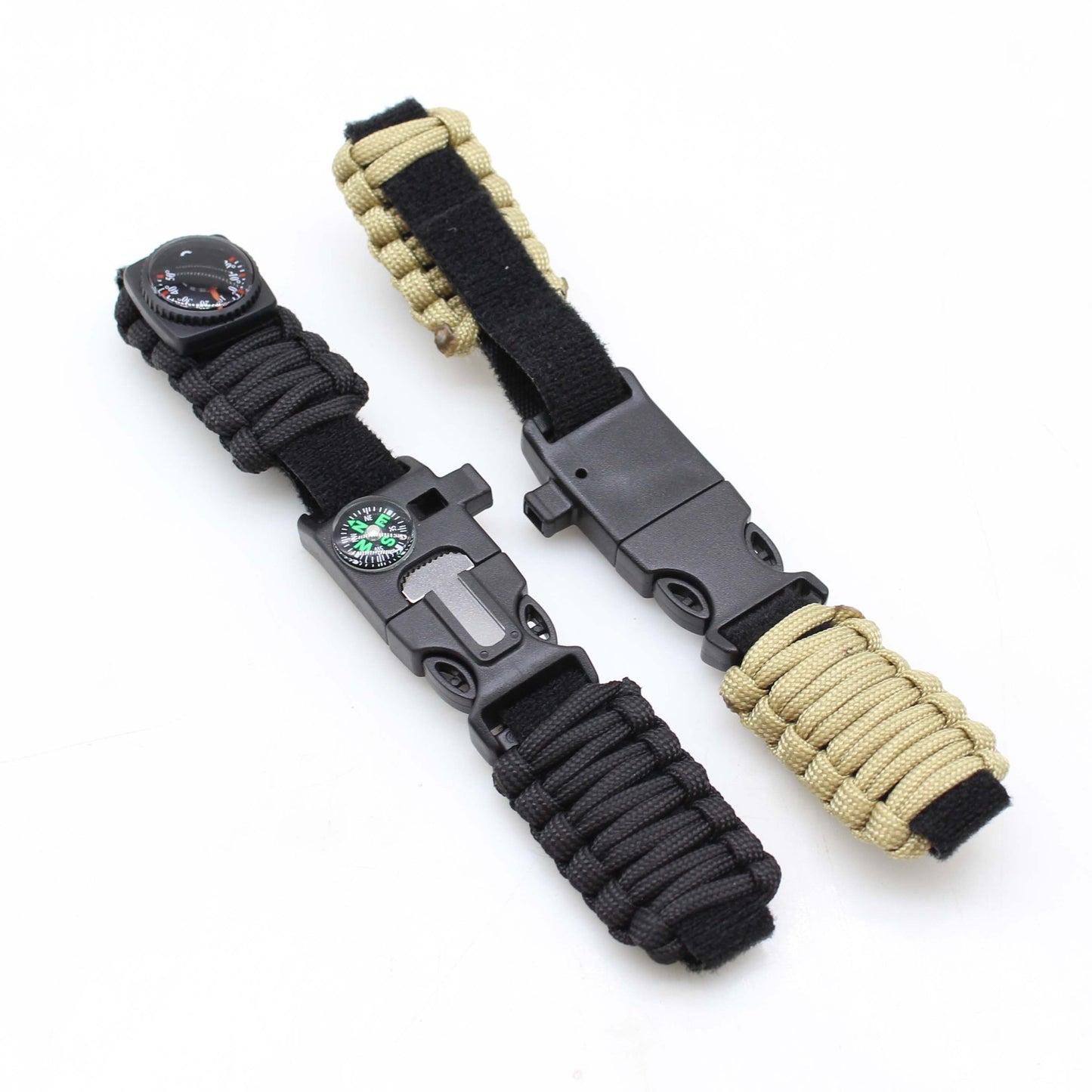 Woven Outdoor Wild Survival Compass Strap Bracelets