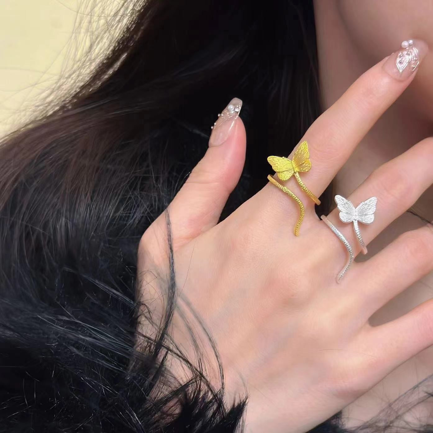 Women's Bow Tie Fashion Elegant Graceful Index Finger Light Luxury Minority Ring