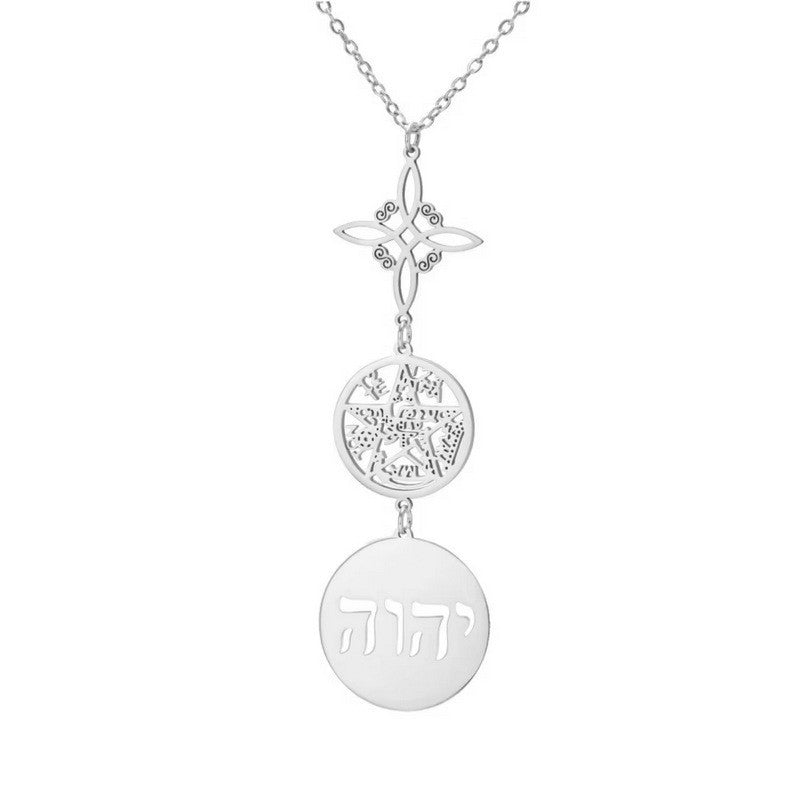 Women's Square Long Fashion Elegant Commemorative Gift Necklace