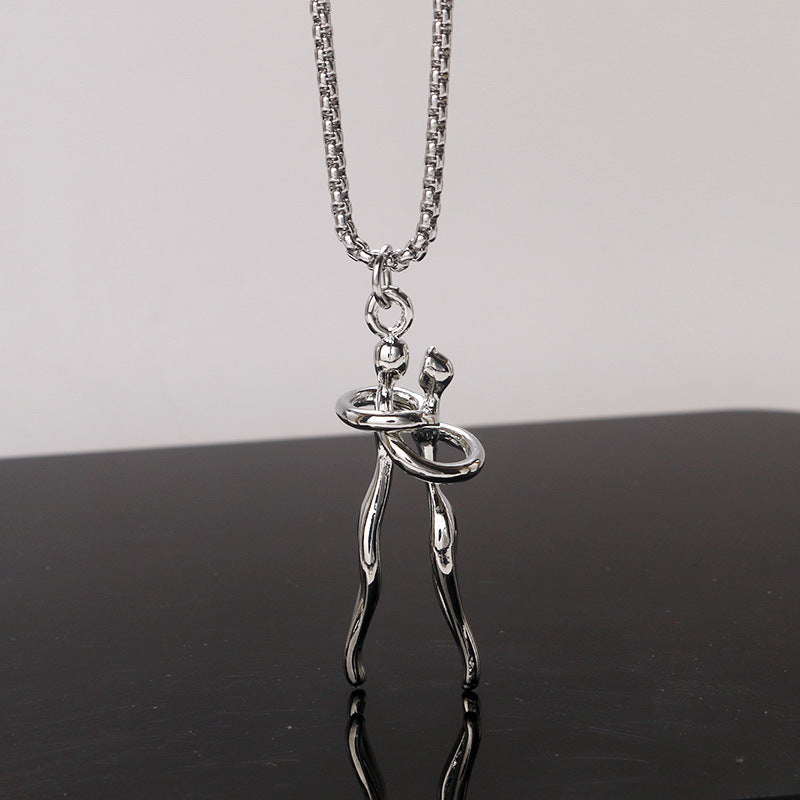 Women's & Men's Fashion Personality Street Hip Hop Simple Vintage Sweater Necklace