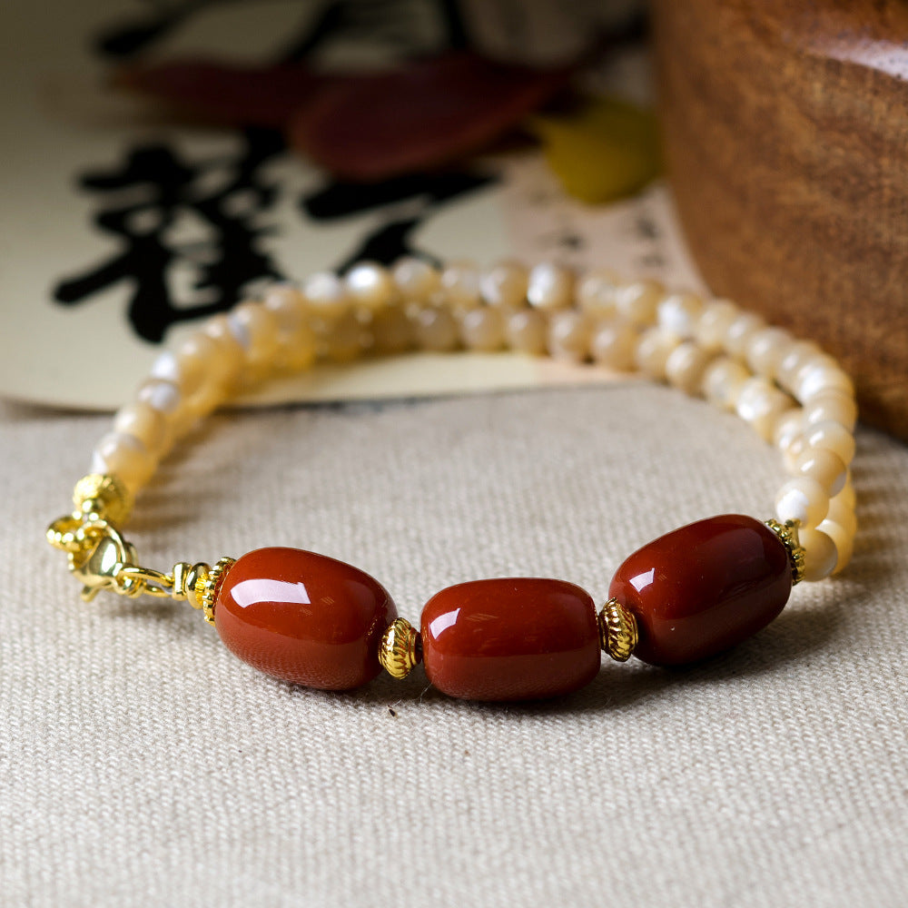 Sen Southern Red Agate Bodhi Tibet Bracelets