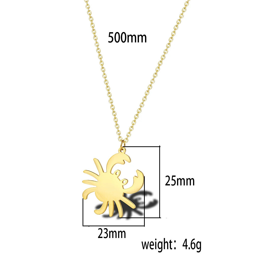 Women's Cartoon Animal Series Personalized Stainless Steel Necklace