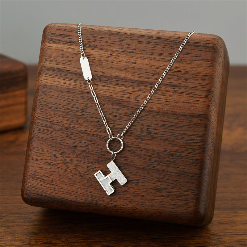 Titanium Steel Female Niche Simple Temperament Clavicle Pendants