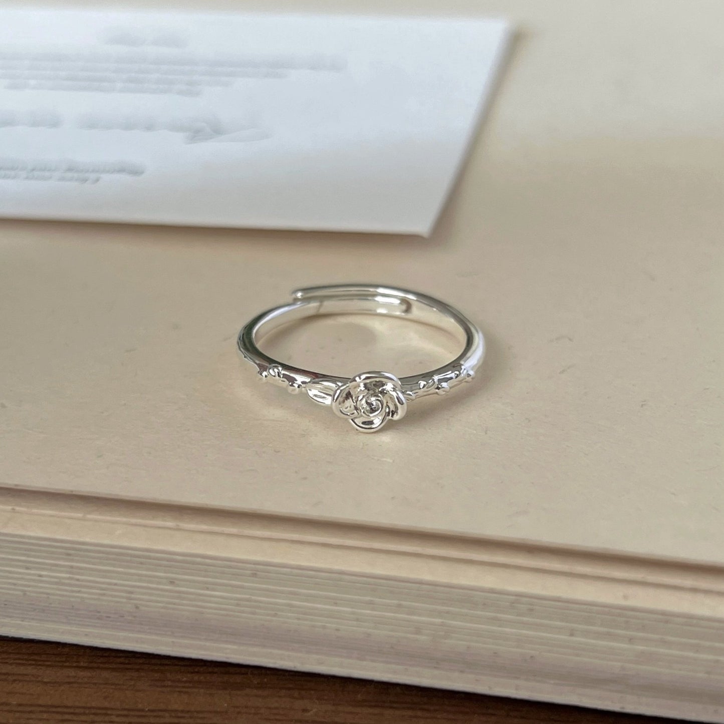 Design Simple Female Party Light Luxury High Sense Versatile Opening Ring