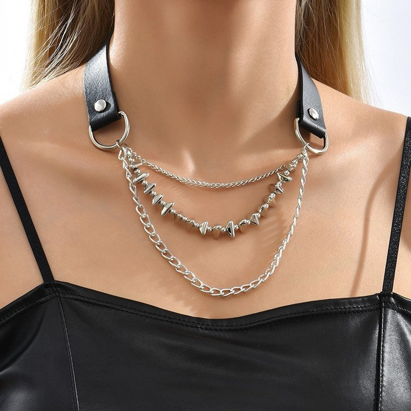 Dark Style Personality Skull Spider Collar Necklaces