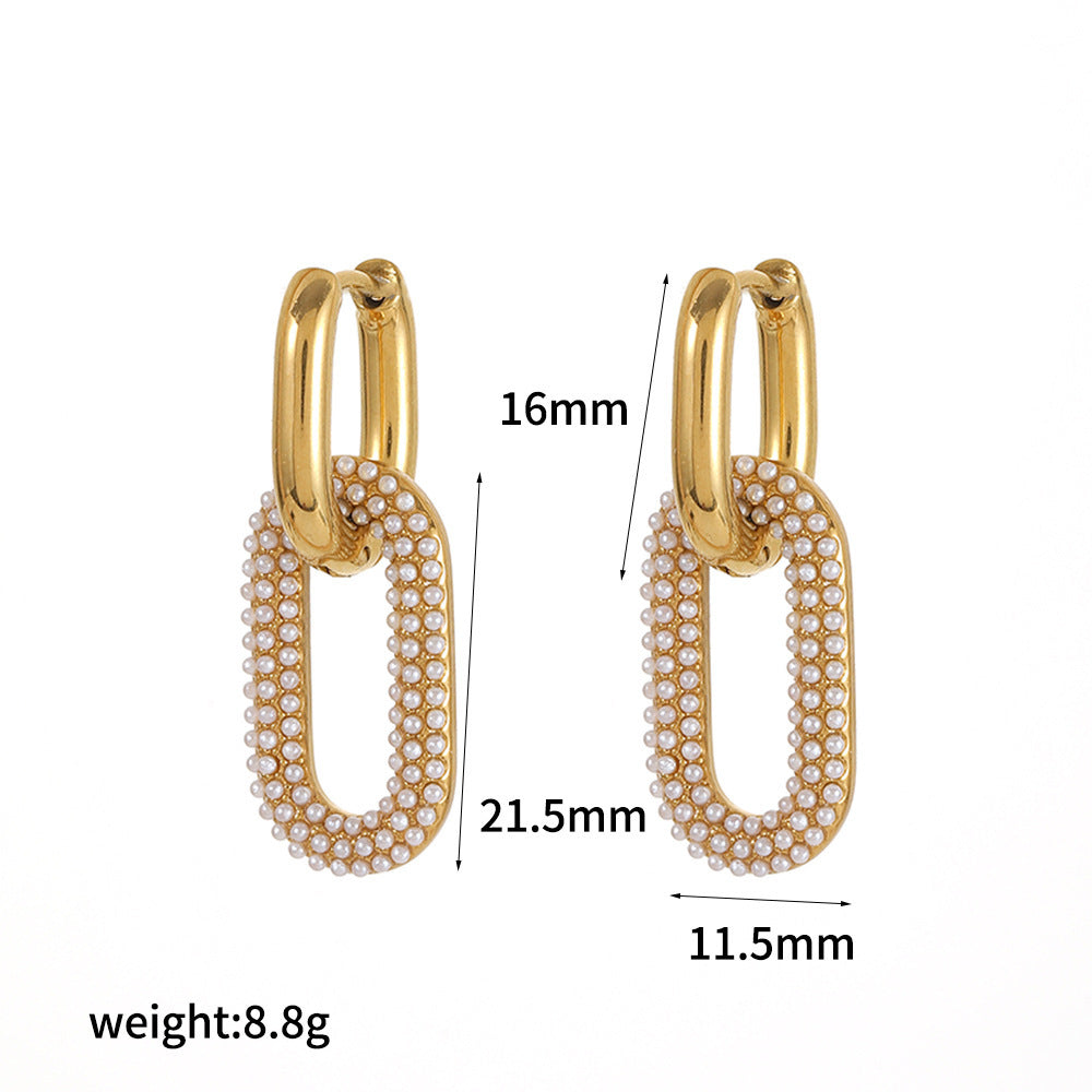 Stainless Steel Female Temperament Wild Double Titanium Gold Rings