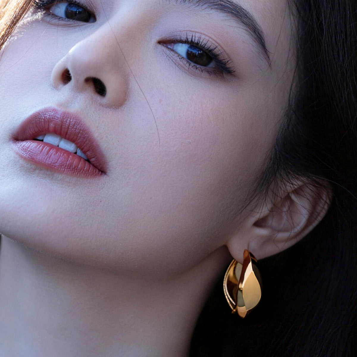 Irregular Geometric U-shaped Clip Simple Cold Style High-grade Rings