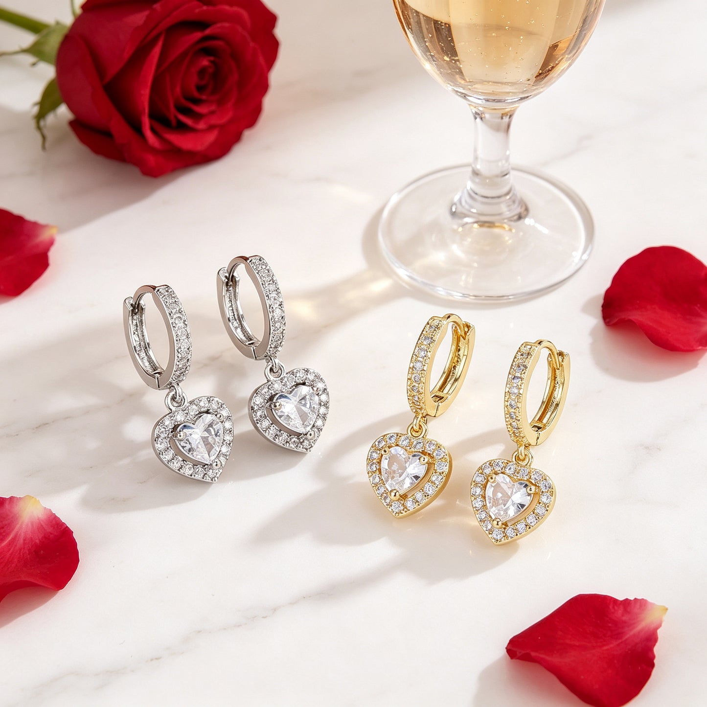 Full Zirconium Clip Light Luxury Zircon Gentle Temperament Daily Rings