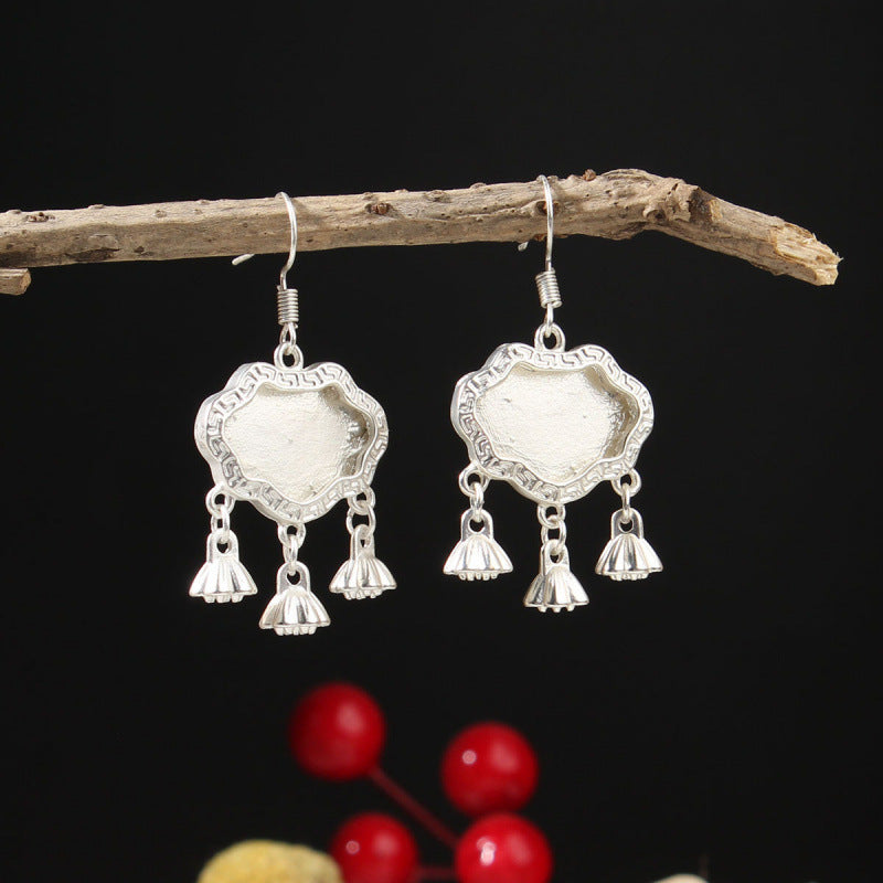 Ethnic Minority Style Handmade Miao Sier Earrings