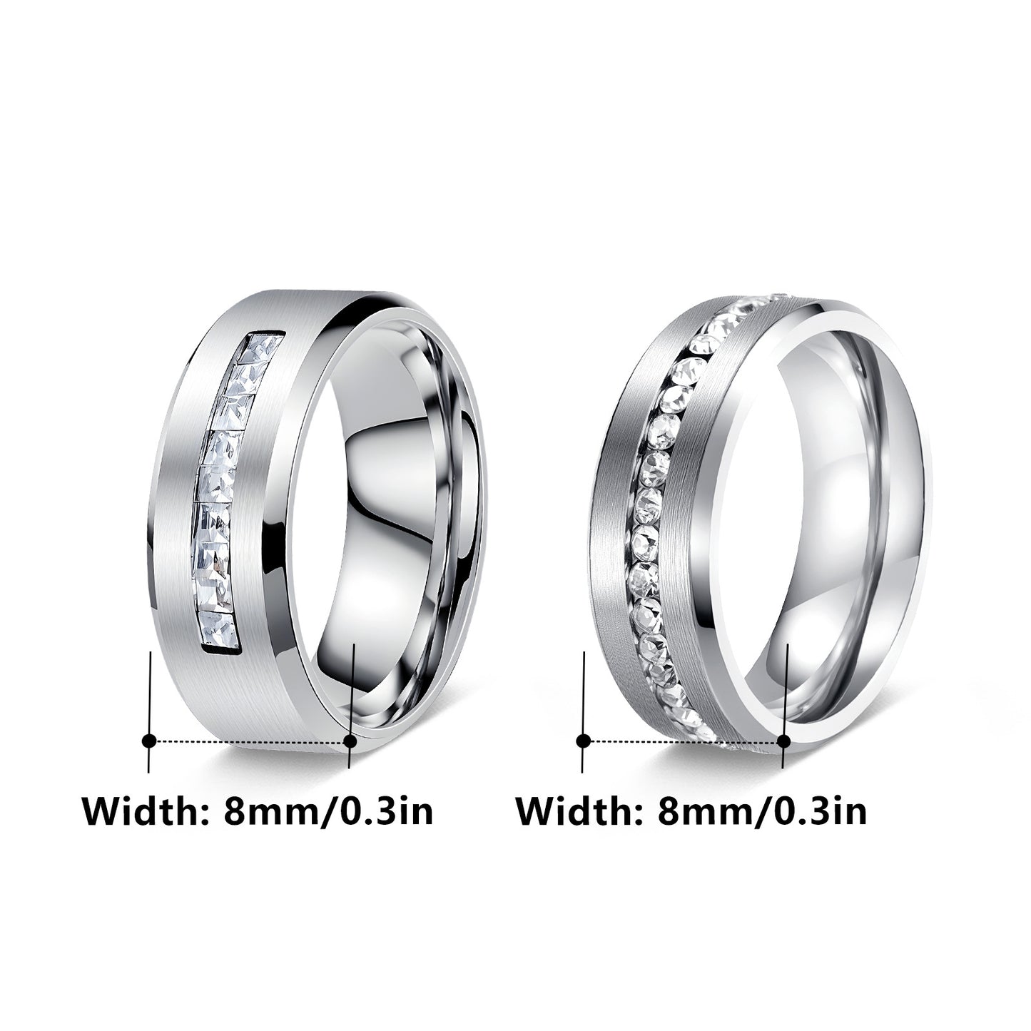 Affordable Luxury Fashion Couple Dating Stainless Ring