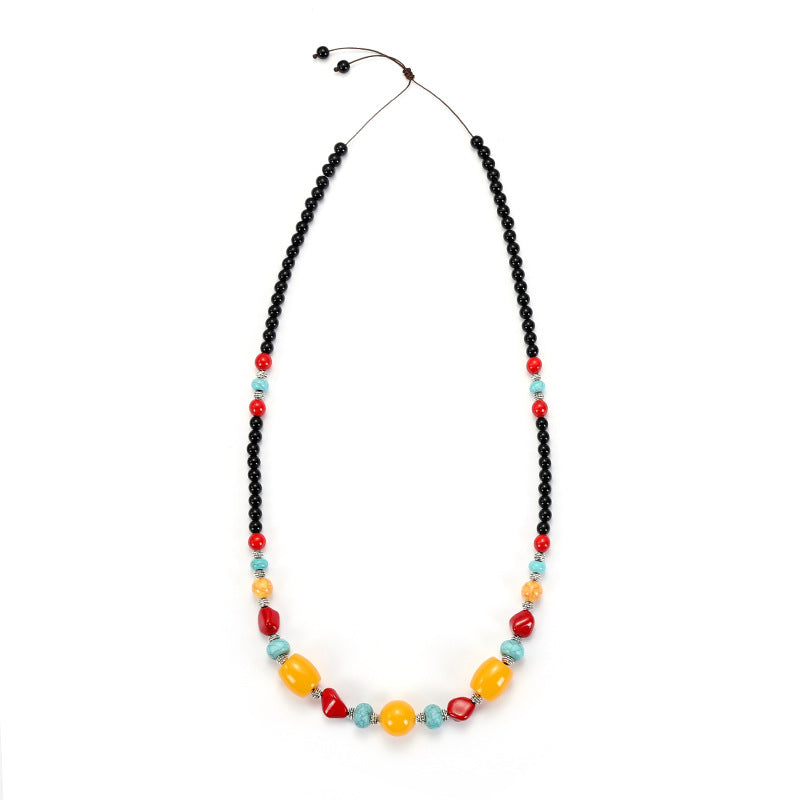 Women's & Men's Long Ethnic Style For Exaggerated Turquoise Necklaces