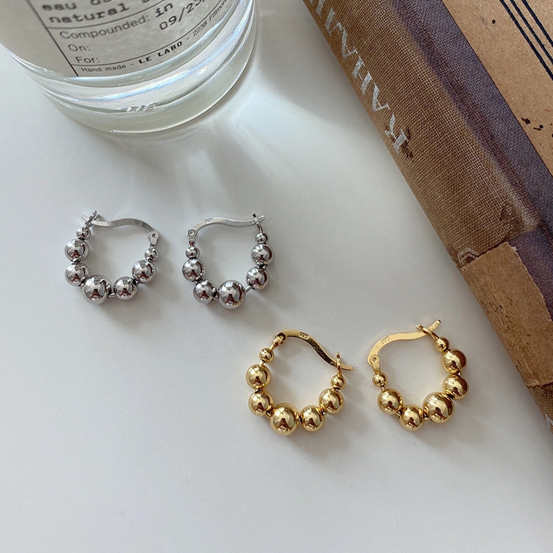 Beaded Korean Style Clip Elegant Niche Ear Line