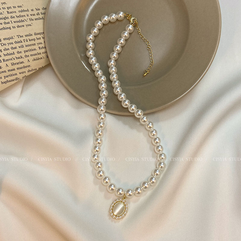 Women's Pearl For Mother Light Luxury Minority Necklaces