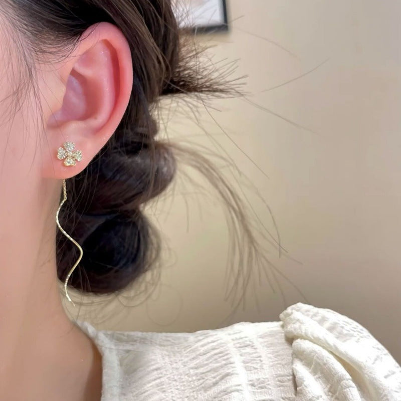 Summer Fresh Flowers Niche Temperament Girlish Earrings