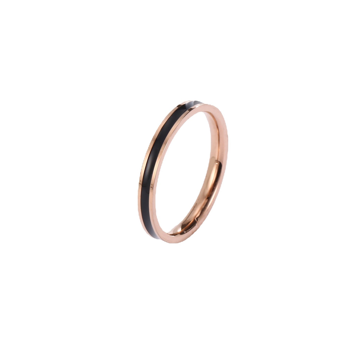 Women's Titanium Steel Simple Dripping Surface Light Exquisite Ring