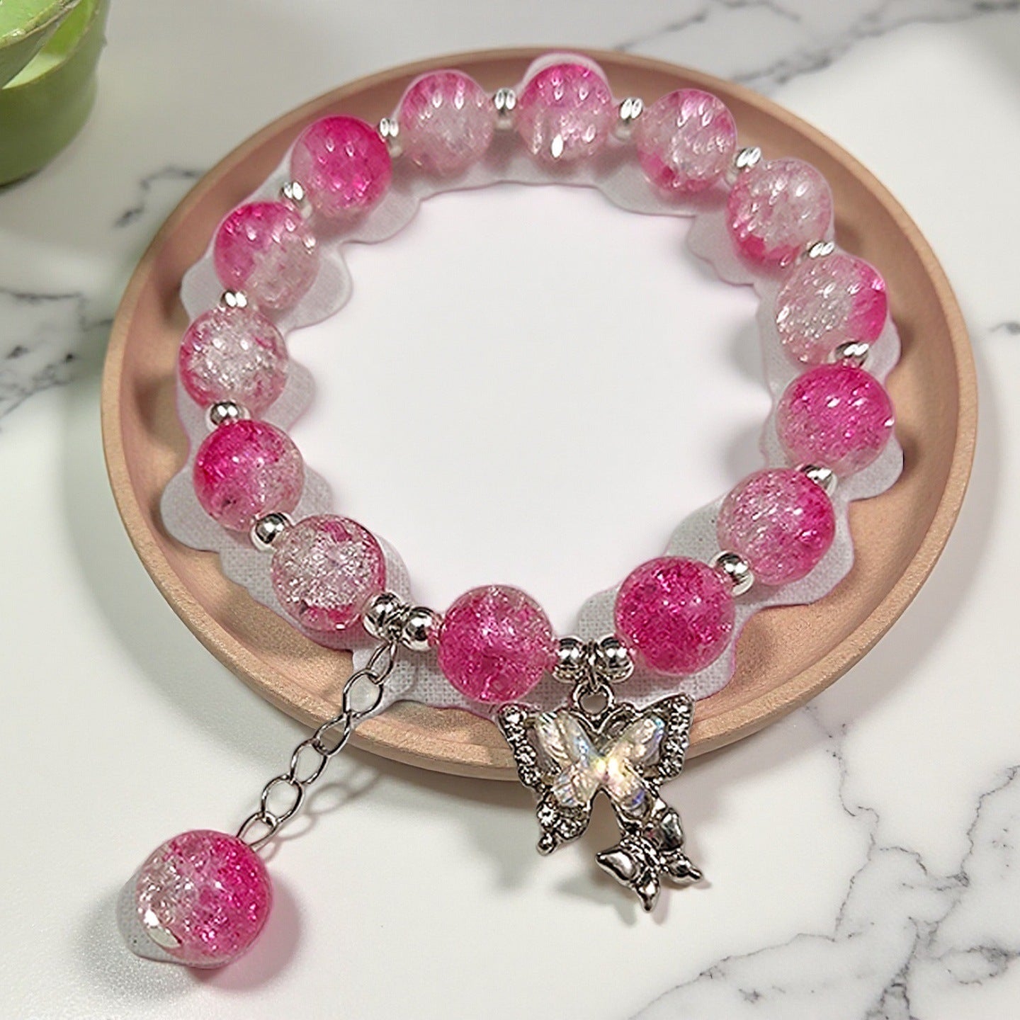Fantasy Flower Glazed Female Gradient Contrast Bracelet
