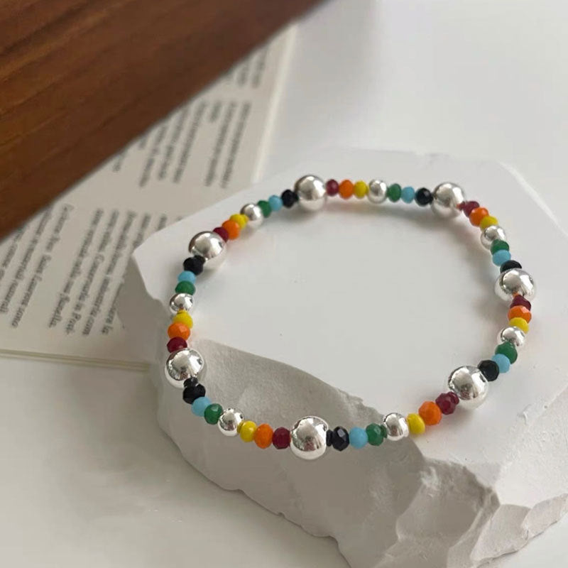Women's Rainbow Bear For Niche Design Simple Clavicle Chain Sweater Necklace