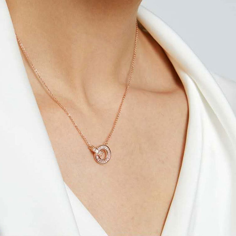 Rose Gold Roman Simple Fashion Retro Characteristic Trendy Necklace