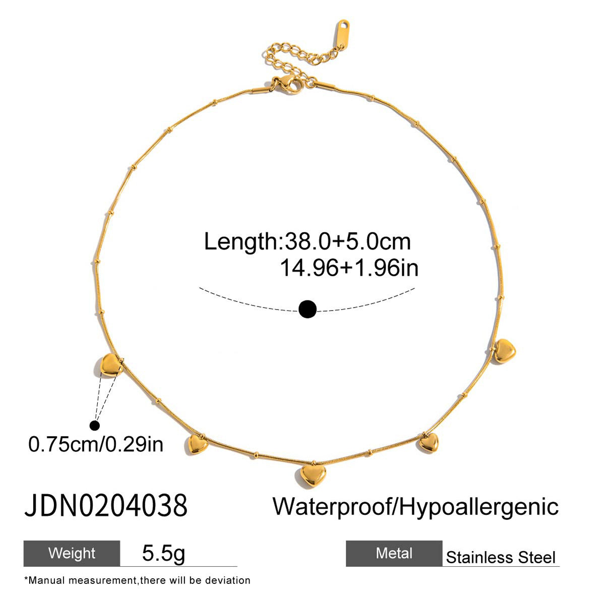Steel For Valentine's Day High-grade Heart Light Luxury Minority Clavicle Necklaces