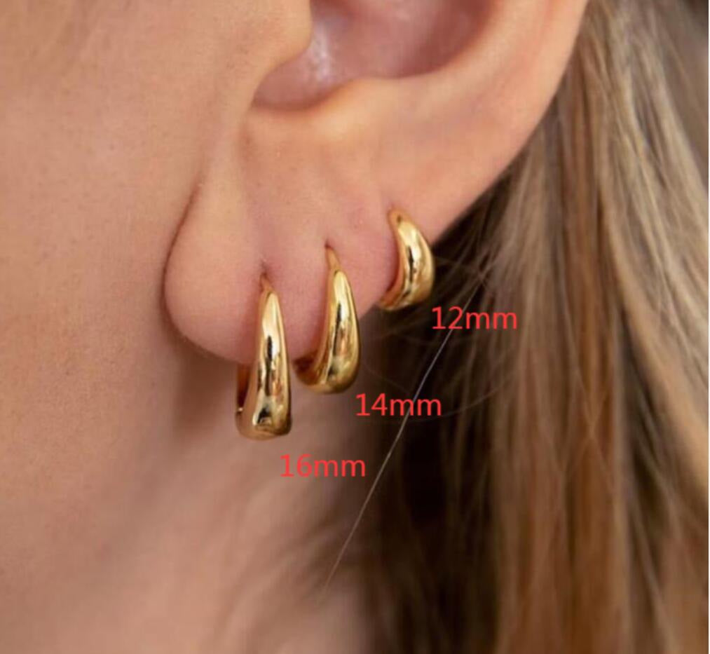 Fashion Simple Big High-grade Style Metal Ear Earrings