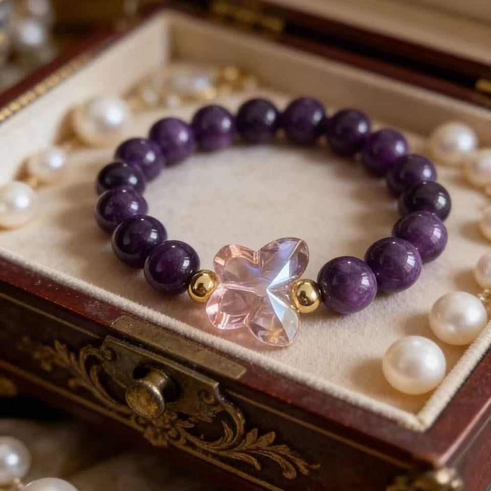 Stone Crystal Shell Butterfly Lucky Beads Bracelets