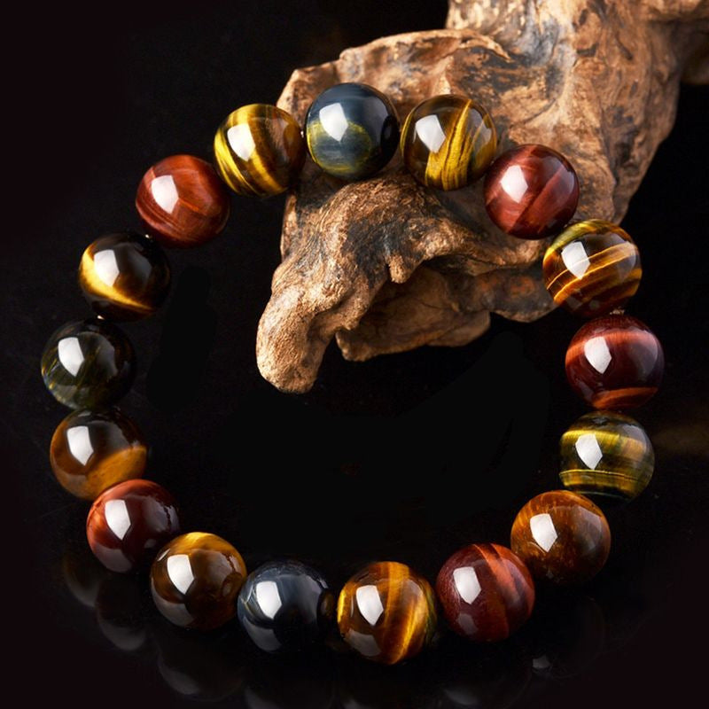Women's & Men's Tiger Wood Alexandrite Crystal Beads Gifts For Bracelets