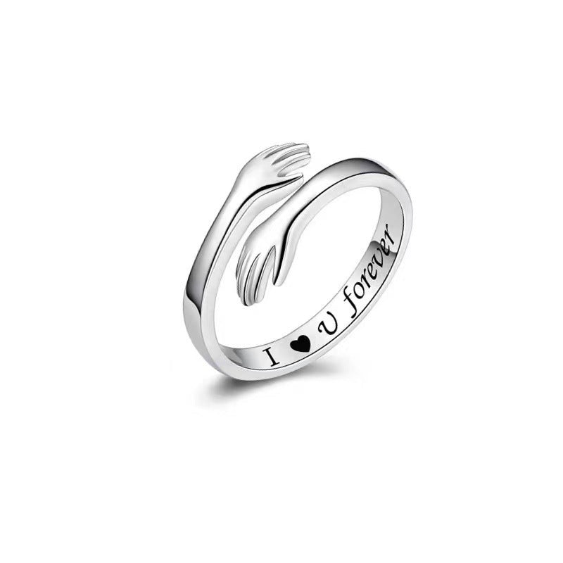 Opening Adjustable Lettering Hug You Card To Give Mom Mother's Rings