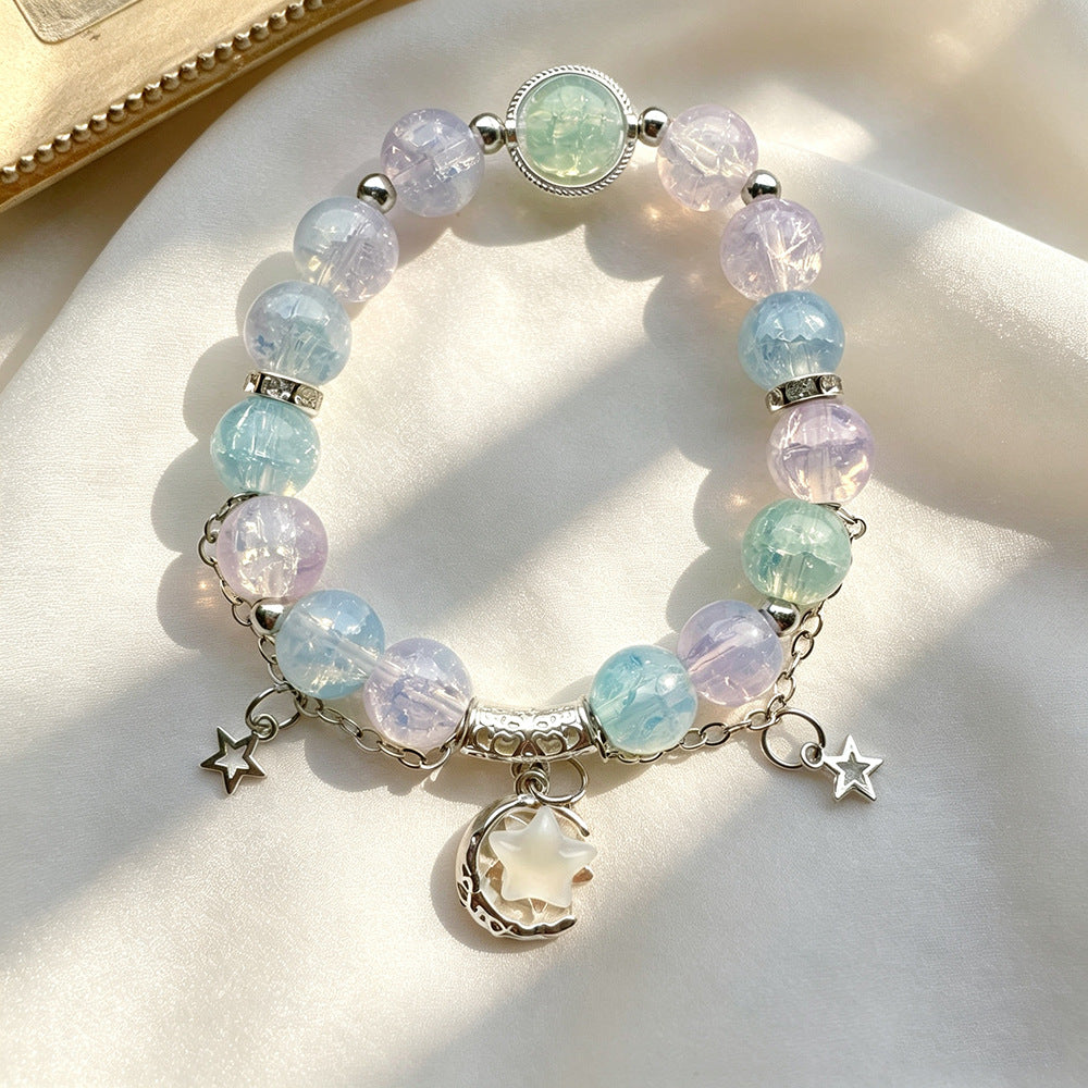 Summer Glaze Female Color Dopamine Temperamental White Bracelets