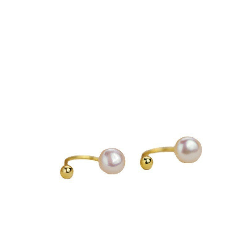 Pearl Screw Female Sweet Fashion Design Rings