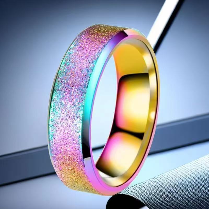 Women's Light Luxury Style Niche Advanced Frosted Ring