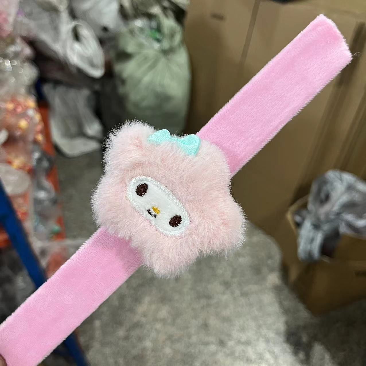 Children's Plush Cartoon Pop Cute Couple Female Slap Bracelet