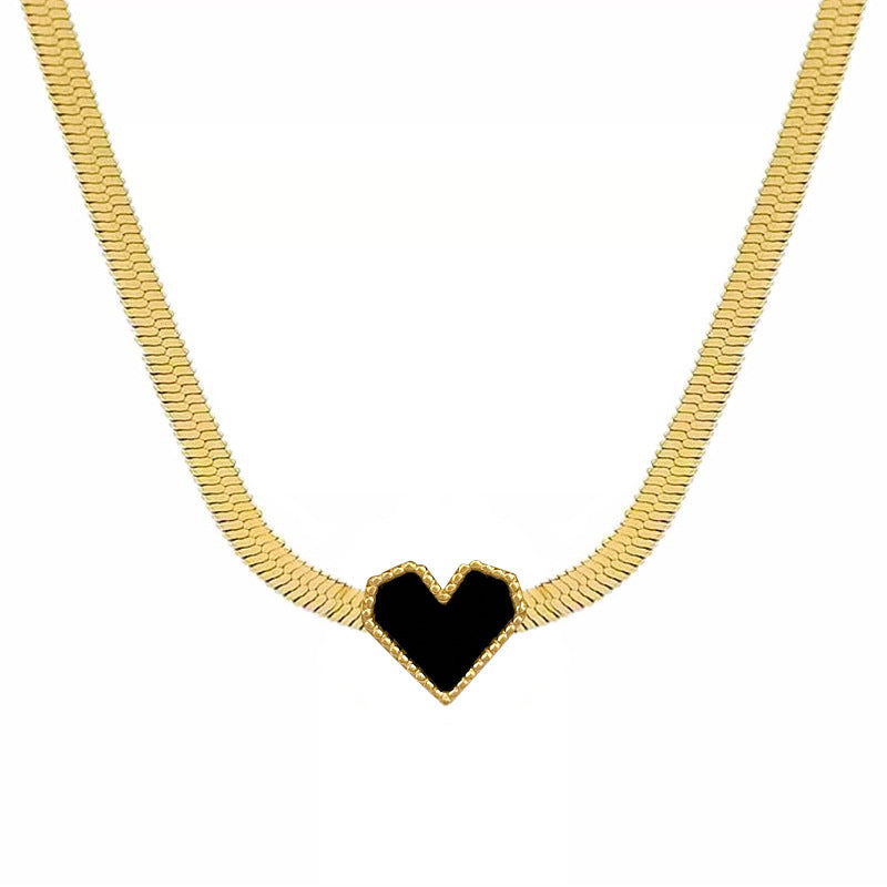 Titanium Steel Love Plate Suit Personality Necklaces