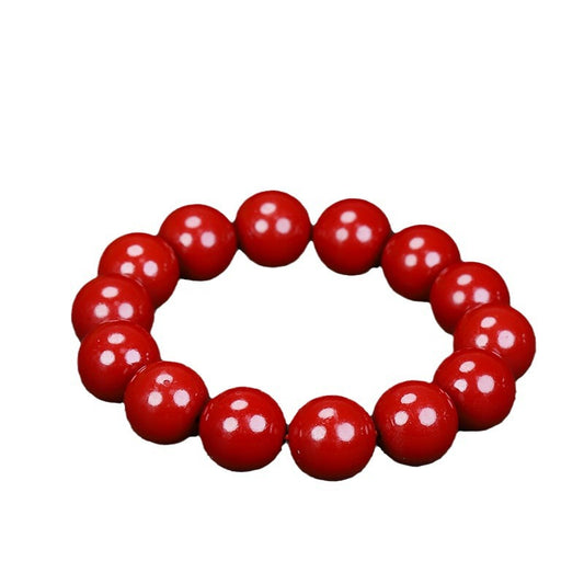 Gold Sand Round Beads Handmade Beaded Life Single Bracelet