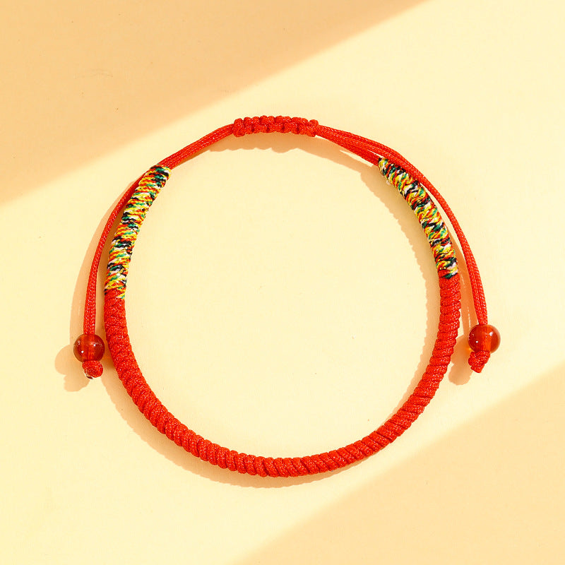 Women's & Men's Horse Life Red Rope Hand-woven Dorje Knot Tantra Bracelet