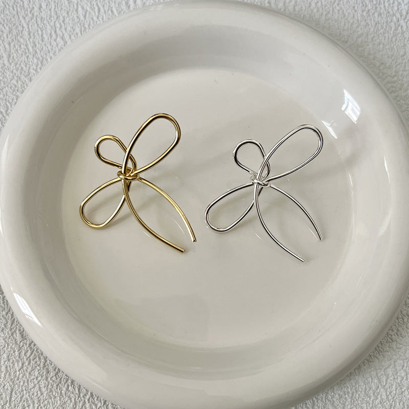 Women's Minimalist Korean Style Simple Graceful Commute Bow Light Luxury Exquisite Rings