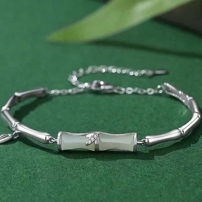 Enough Bamboo For Vintage Imitation Jade Festival Bracelet