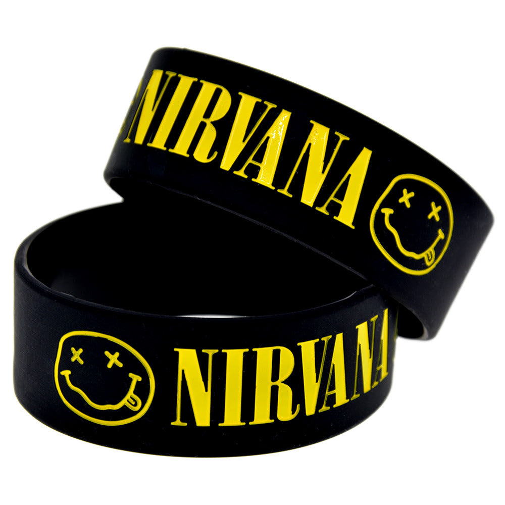 Silicone Fashion Music Hand Strap Trendy Hip Hop Bracelet