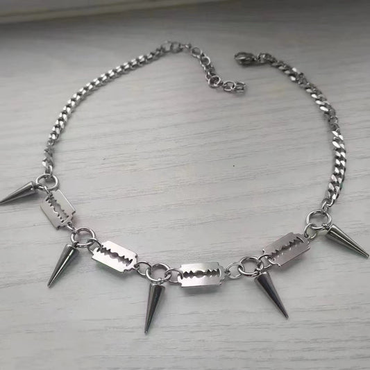 Hip Hop Cool Style Personalized Blade Awl Necklace