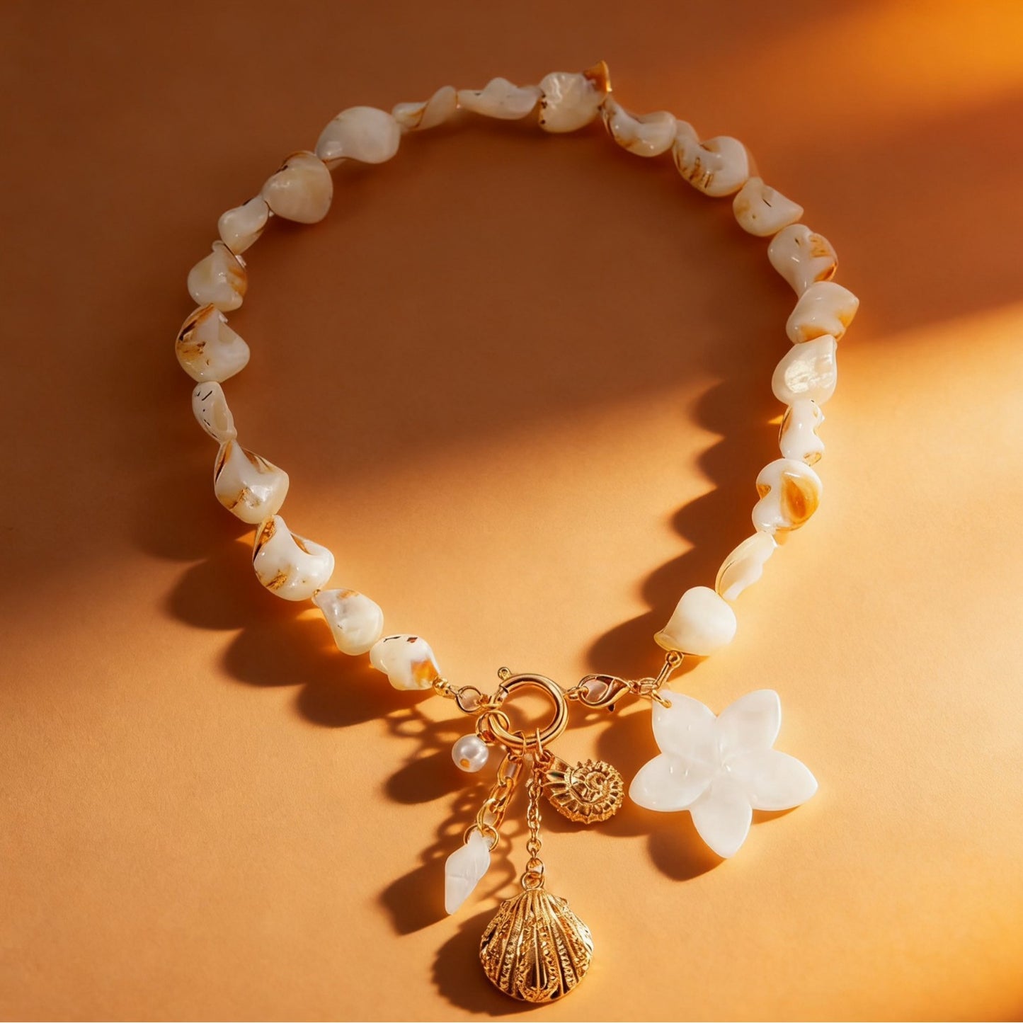 Style Starfish Niche Shell Flower Chain Exquisite Necklace