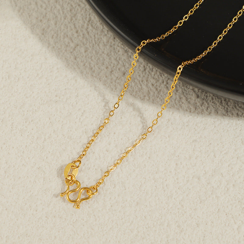 Full Body Titanium Steel Elegant Buckle Necklaces